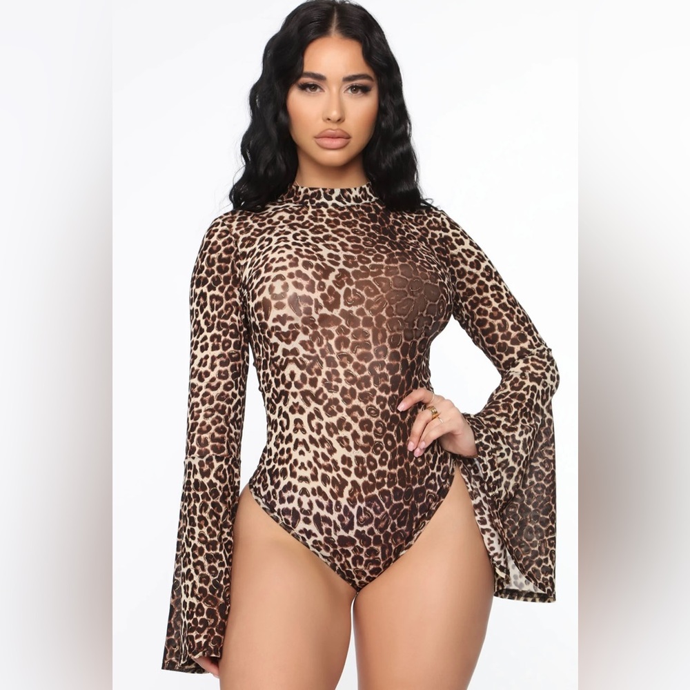 Mesh Leopard Body Suit